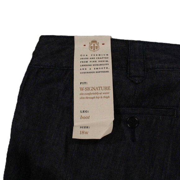 NWT: Talbots W-Signature Boot Cut Dark Wash Jeans - Sz 18 - Picture 5 of 8